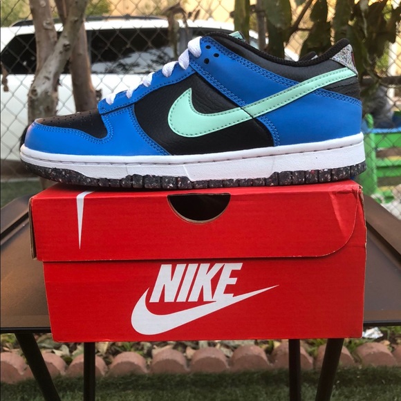 Nike Dunk Low “Crater Blue Black” Size 3.5Y - Picture 1 of 3